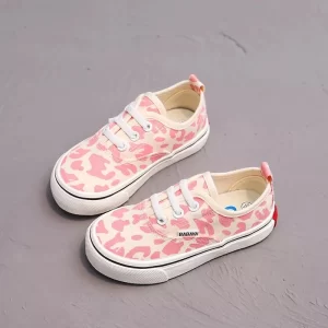 Giày Trẻ Em Vải Canvas Báo Hồng 21132 hiệu BaBaYa