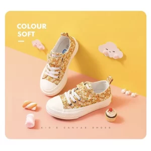 Giày Trẻ Em Hoa Cúc Vàng Bé Gái Hiệu BABAYA 20228Y