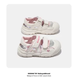 SanDal Bé Gái màu hồng nhạt xinh xắn hiệu Bayaya