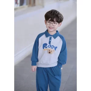 Bộ polo bé trai dài tay hiệu BERNIE
